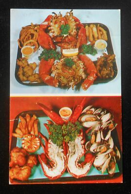 1950s Lobster Clambake Dinners Johnson's Hummocks Sea Food Grill Providence RI
