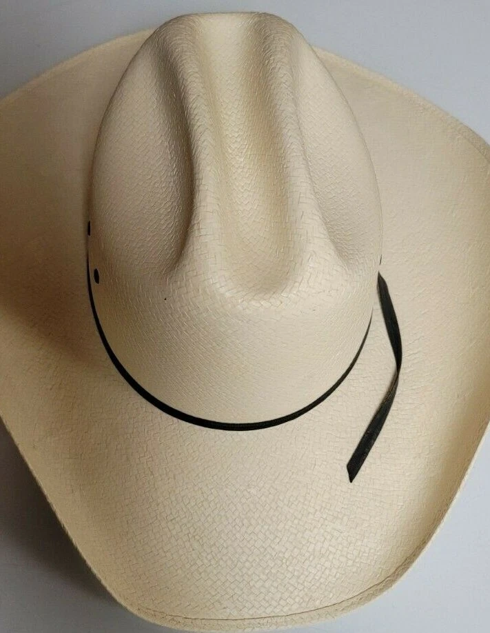 Straw Cowboy Hat size 7 1 8 made in Mexico eBay