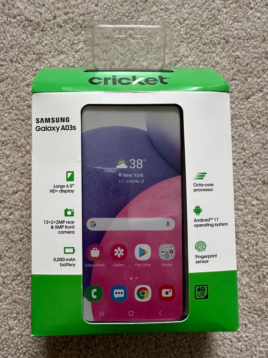 Samsun Galaxy A03s Cricket Wireless Smart Phone NEW