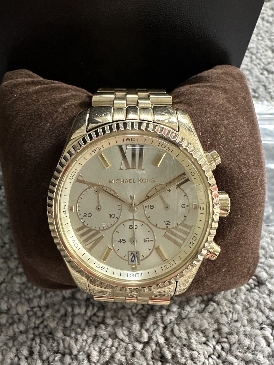 Michael Kors Lexington Women's Watch Style MK5556 Gold Tone | eBay