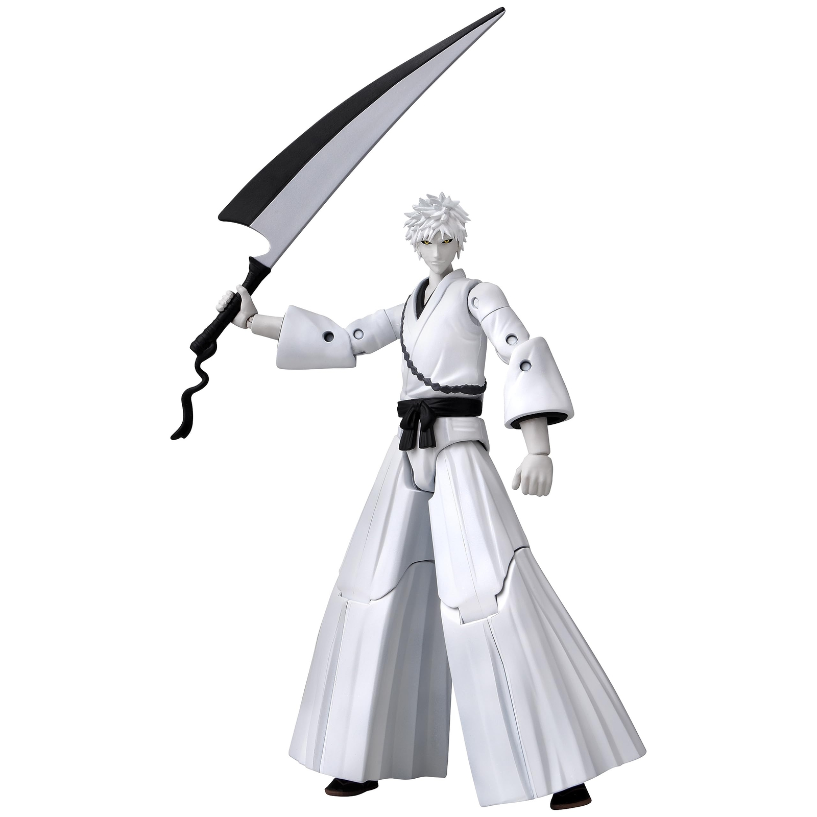 Anime Heroes Bandai Ichigo Kurosaki White Action Figure   17cm Articulated White