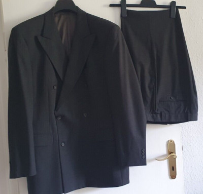 Ital. Designer ROY ROBSON Herren Anzug Zweiteilig Anthrazit Gr. 102