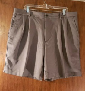 Izod XFG Mens Tan Golf Shorts Pleated Polyester Sz. 40Excellent used Condition | eBay