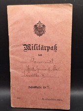 Militärpaß 1912 1. Pommerschen Feldart. Reg 2 Frankreich Polen Gette Flandern EK
