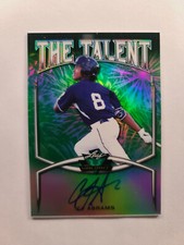 2019 Leaf Valiant The Talent Green Prismatic 9/99 CJ Abrams #TT-CJA Auto low #