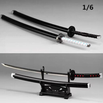 1/6 9.84'' Demon Slayer Japanese Samurai Sword Katana Fr 12