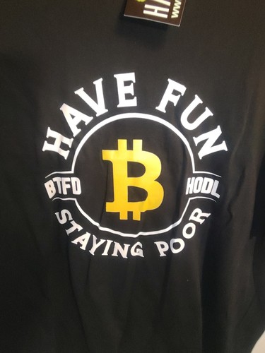 Krypto Funny Spruch Crypto Geld Coin Money Bio Baumwolle Shirt L - Picture 2 of 4