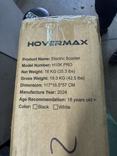 HOVERMAX H10K Pro Electric Adult Scooter 500W. 19 MPH Top Speed 22 Miles Range