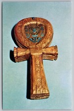 Postcard: Tutankhamen's Mirror Case, Egyptian Antiques & Gifts, 1976 Unposted