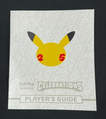 Pokémon Celebrations Player's Guide Book Sword And Shield Elite Trainer Box ETB