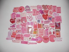 Stickers, Decals, Labels, Decor - Book Pink