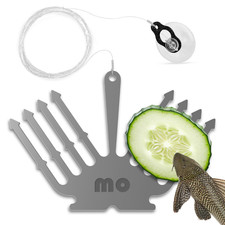 Deluxe Cucumber Holder Fish Feeder for Aquarium - Stainless Steel, Dual-Fork