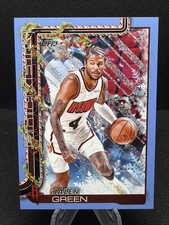 2025-26 Topps Holiday - Jalen Green #H140 Holiday Light Blue & White Glitter