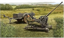HobbyBoss 2cm FLAK38 Late Version SD.AH 51 - Plastic Model Military Vehicle Kit
