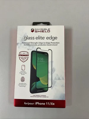 *ZAGG Glass Elite Edge iPhone 11/XR Tempered Screen Protector, T7-25 - Image 1 of 2