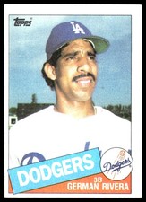 German Rivera 1985 Topps #626 Dodgers MLB READ FREE SHIPPING AutographDen