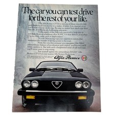 Alfa Romeo Gtv-6 Vintage Magazine Print Ad 1983