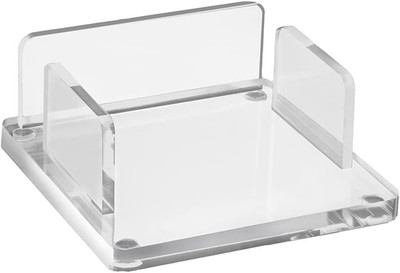 Clear Acrylic Sticky Note Dispenser, 3''X3'' Note Pad Holder, 3.9'' X 3.9'' X 1.5'', 