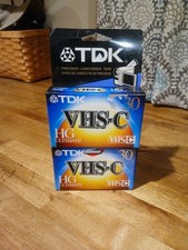2 Pack TDK VHS-C HG Ultimate 30 Camcorder Video Cassette Tapes TC-30HG New