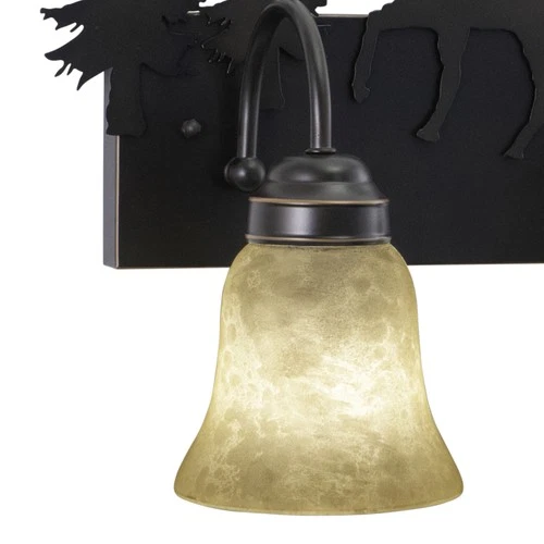 Vaxcel Lighting VL55602BBZ Yellowstone 2 Light 16-3/4"W Bathroom - Bronze - Picture 3 of 4