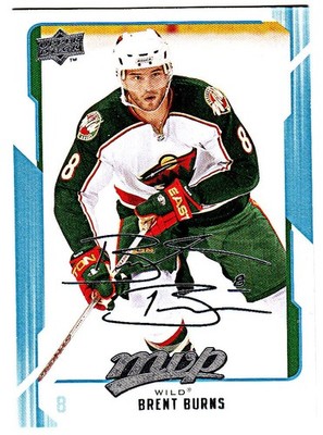 2008-09 UPPER DECK MVP #144 BRENT BURNS Minnesota Wild Hockey Card
