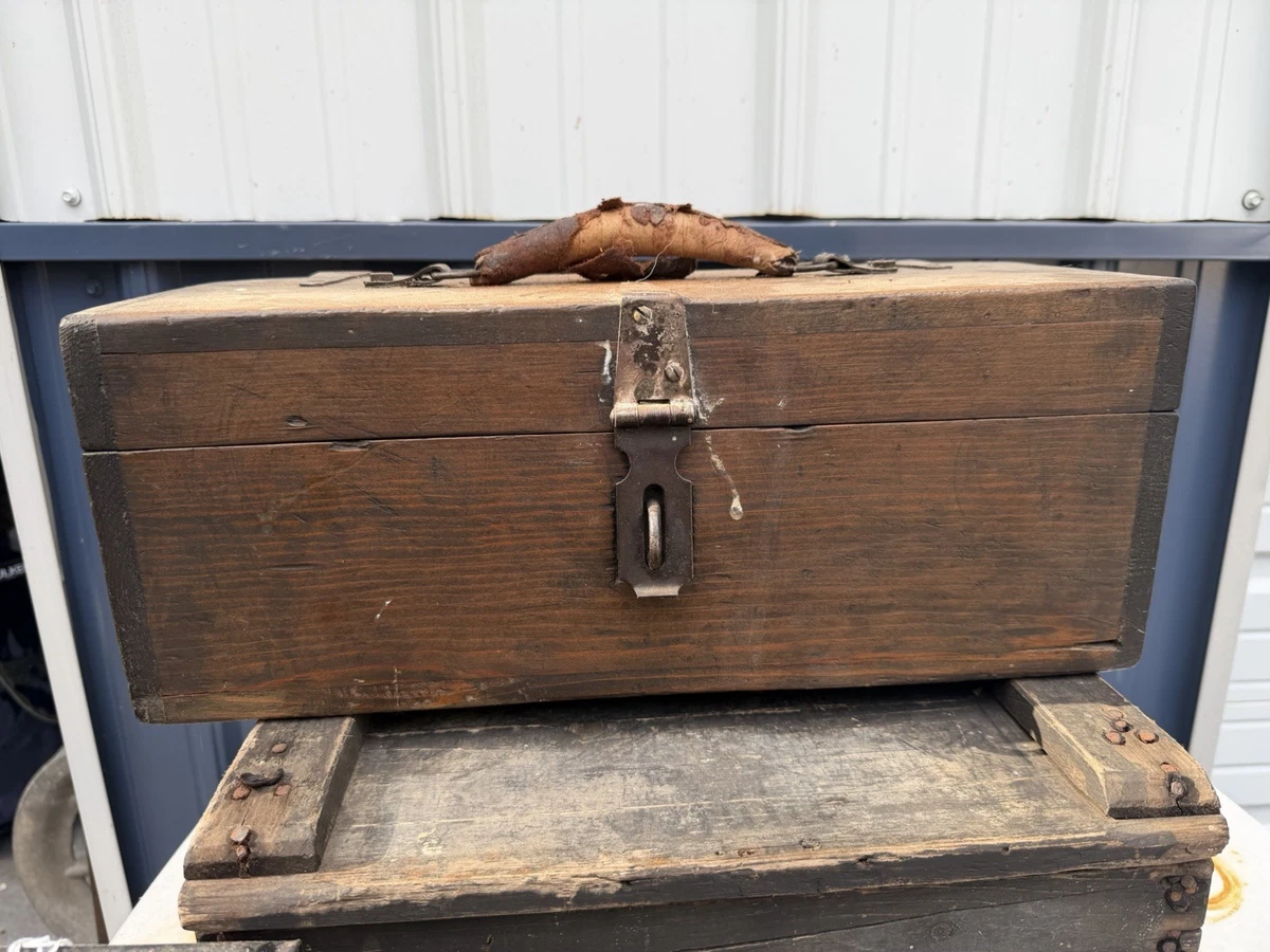 ebay wooden tackle box Wood Tacklebox  Cisco's Gallery Unbranded Wooden Fishing Tackle Boxes
