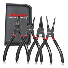 Snap Ring Pliers Set, Heavy Duty 4PCS 7 inch 4pcs Circlip Pliers Set