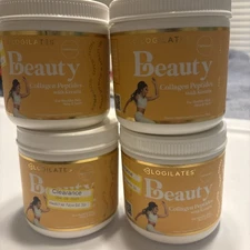 4 NEW Blogilates Beauty Collagen Peptides Powder with Keratin (Skin Hair nails)