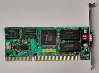 Trident 9016X2/4 LT2 REV. B ISA Grafikkarte (TVGA9000B, 512KB, retro, 1992)