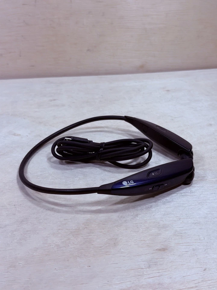LG TONE ULTRA HBS-810 Blue Neckband Headsets -JBL Navy Bluetooth Headphones - Image 4 of 4