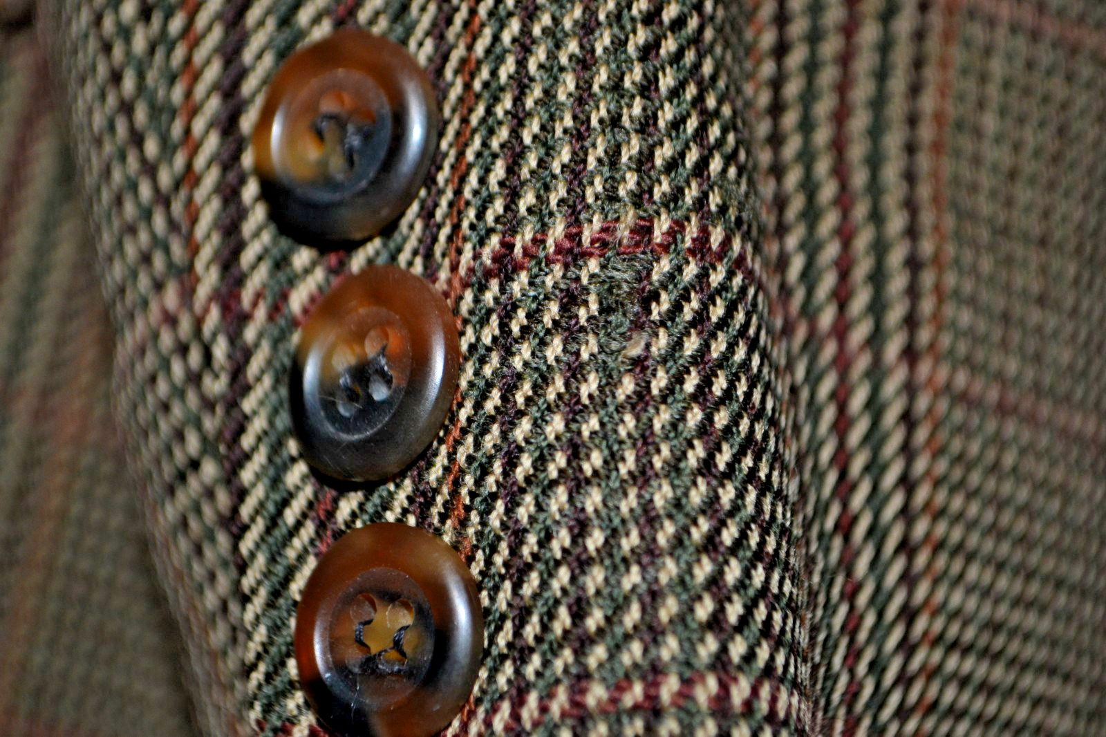 Burberrys' Men Brown Wool Plaid 2 Front Button Sports Coat Sz 42SH thumbnail 8