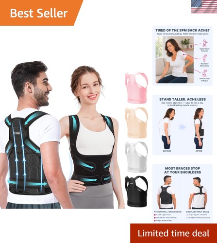 Adjustable Posture Corrector for Back & Neck Support – Comfortable Everyday Wear