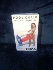 Pool Chair Texas Flag Confetti
