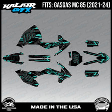 Graphics Kit for GasGas MC85 (2021-2024) Twitch Series - TEAL