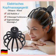 Kopfmassagegerät Octopus Claw Vibration Massage Elektrisch 3 Stufen Kopfmassage✓