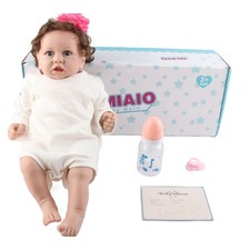 // 22 Inch Lifelike Reborn Baby Doll With Heartbeat For Children Role Play