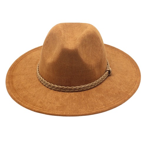 Sombrero Western Boho Western de ala ancha para mujer y hombre Rancher Hut Sombrero de Panamá - Imagen 3 de 16