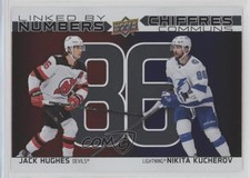 2023-24 Upper Deck Tim Hortons Greatest Duos Jack Hughes Nikita Kucherov 15fx