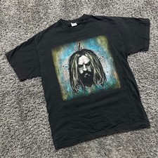 Vintage Rob Zombie Men's Size Large Black Metal Band T-Shirt