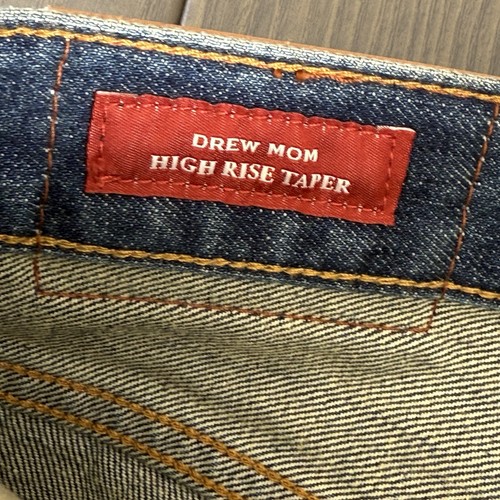 Lucky Brand Legend Jeans Womens 24 Drew Mom High Rise Taper Raw Hem Blue Denim - Picture 9 of 22