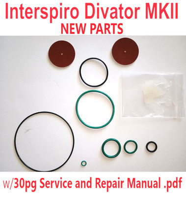 Interspiro Divator MKII mask New parts scuba dive manual Viton Nitril 0rings AGA