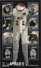 Cook Islands Smithsonian Apollo 11-50th Anniversary MNH Souvenir Sheet S