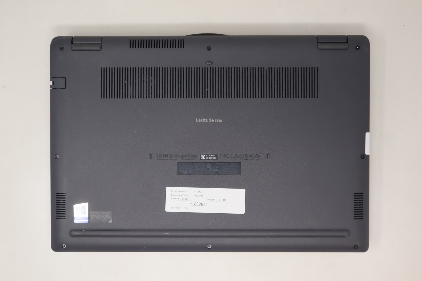 Dell Latitude 3510, 15.6-Inch Laptop, with Intel Core i5-10210U