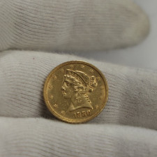 1880 US $5 Liberty Gold Piece Half Eagle XF (Cleaned)