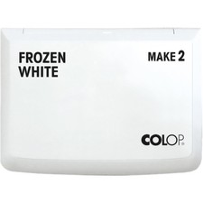 COLOP Make 2 Ink Stamp Pad, Non-Toxic, 2.75" x 4.25", Frozen White
