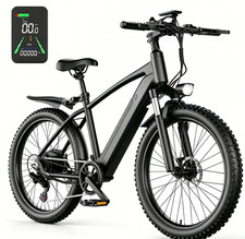Electric Bike for Adults 26"E-bike 25MPH 65Miles 1500W 7-Speed E-bike Dual Brake