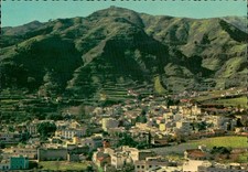 Gran Canaria Teror Postcard Spain Vintage Scenic Village Mountains Unposted