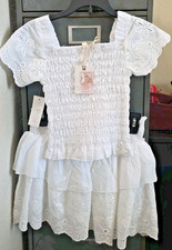 NWT Jessica Simpson GIRLS DESIGNER 2PC LACE SKIRT OUTFIT SIZE 12 Retail 48.00