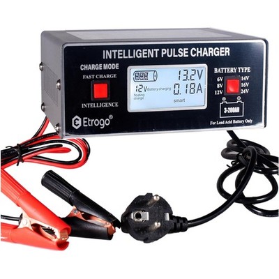 Batterieladegerät Autobatterie Pulsladegerät 6V 12V 24V 10A