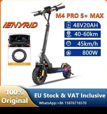 iENYRID M4 PRO S + MAX Electric Scooter 800W Motor 45km/h Top Speed 48